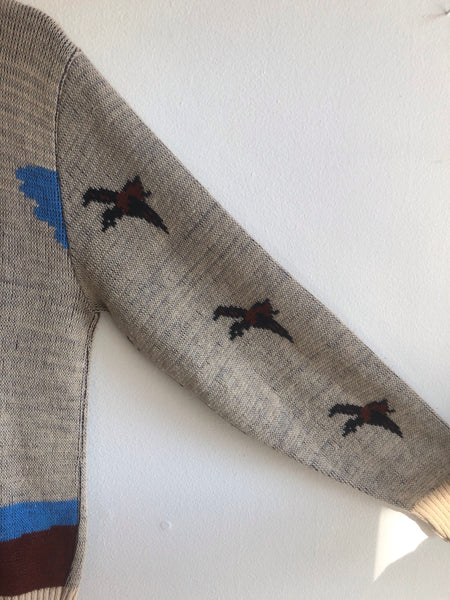 Vintage 1960’s Novelty Duck Print Sweater