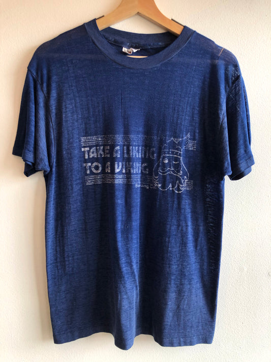 Vintage 1970’s Paper-Thin “Viking” T-Shirt - La Lovely Vintage 