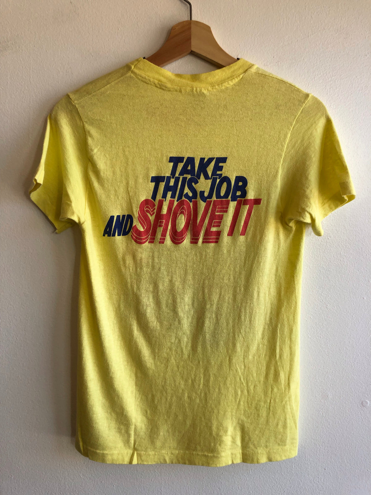 Vintage 1981 Writer’s Guild Strike “Take This Job And Shove It” T-Shirt