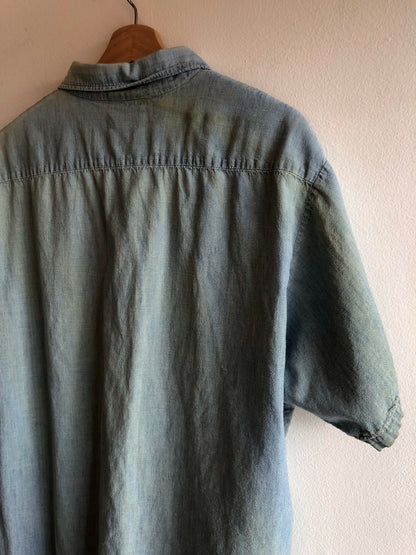 Vintage 1950’s Selvedge Chambray Button Up Shirt - La Lovely Vintage 