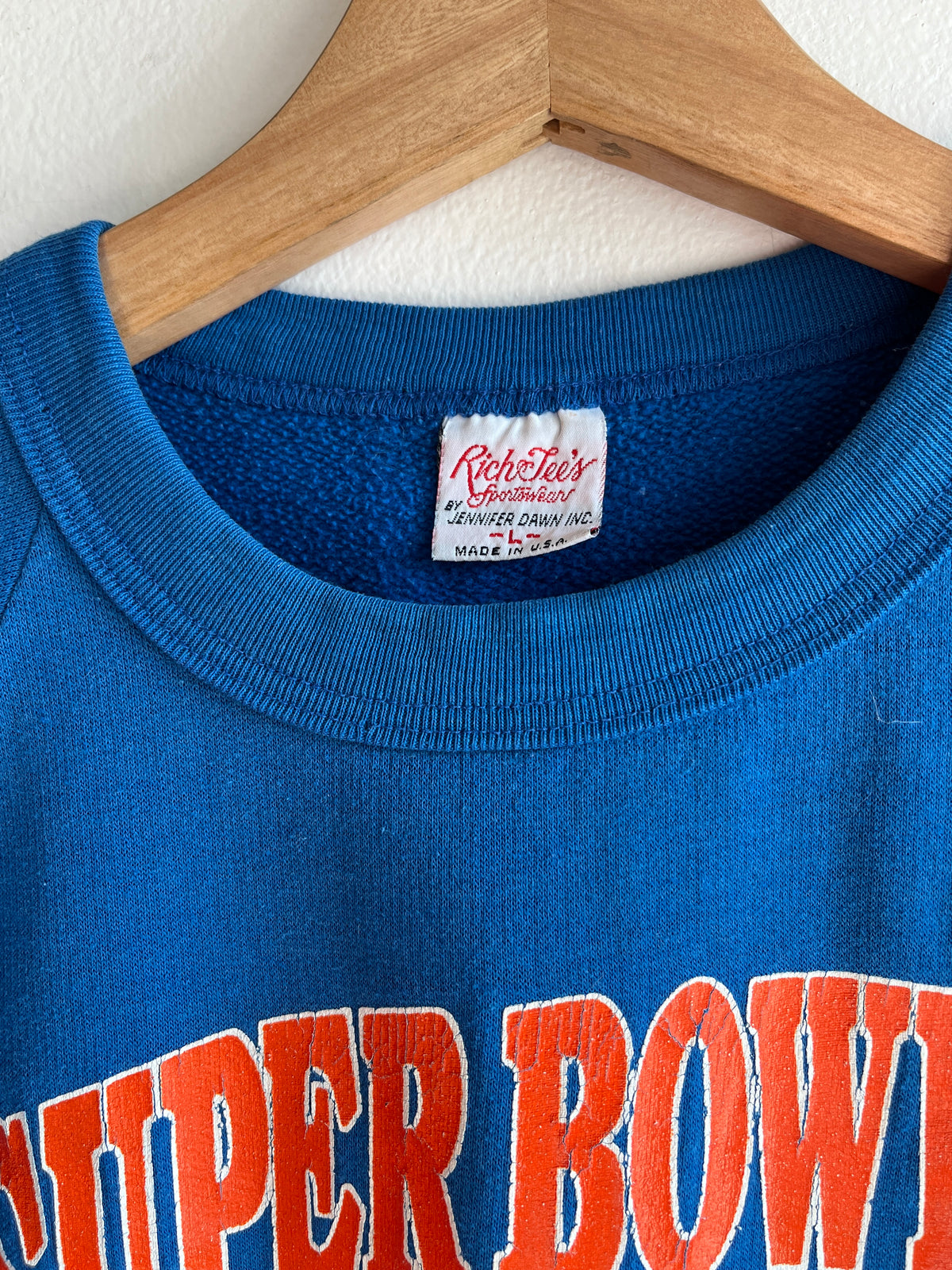 Vintage 1987 Denver Broncos Super Bowl Crewneck Sweatshirt - La Lovely Vintage 