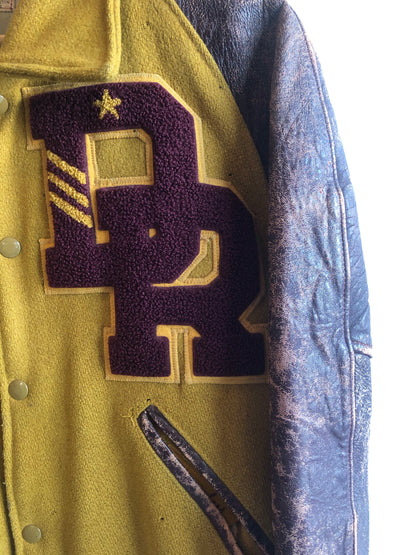 Vintage 1950s/1960s Gold and Maroon Varsity Jacket - La Lovely Vintage 