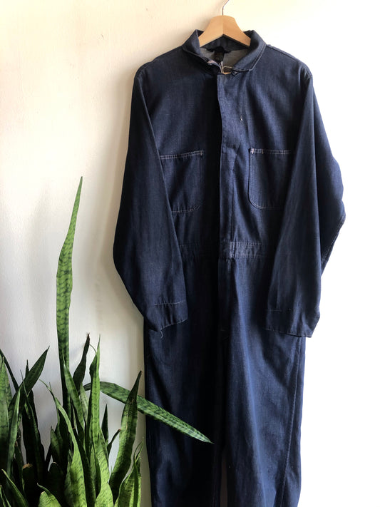 Vintage 1960s/1970s Selvedge Denim Coveralls - La Lovely Vintage 