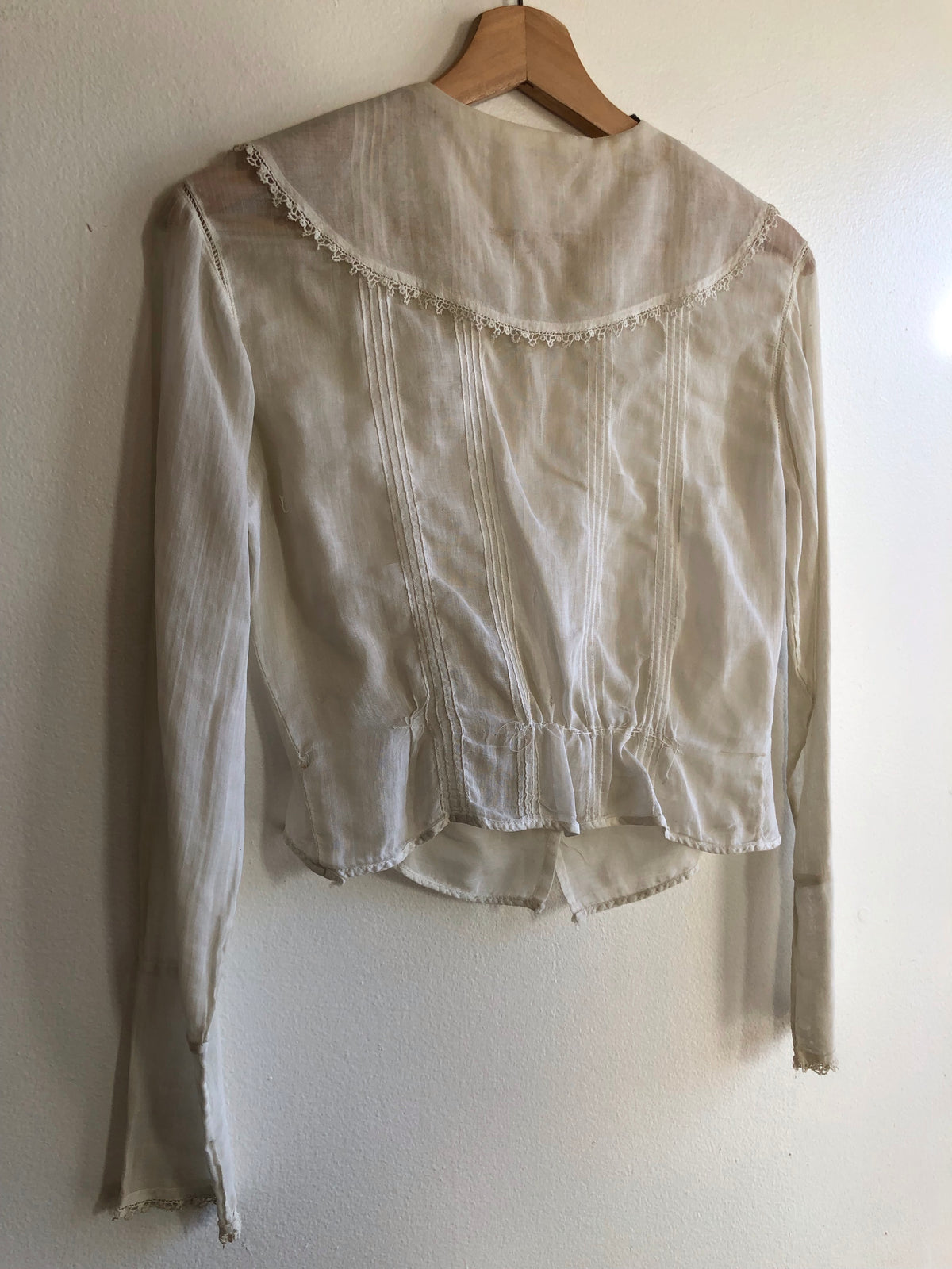 Vintage 1920’s Embroidered Sheer Blouse