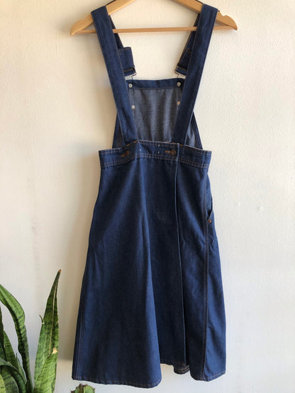 Vintage 1970’s Levi’s “Big E” One-Wash Overall Skirt - La Lovely Vintage 
