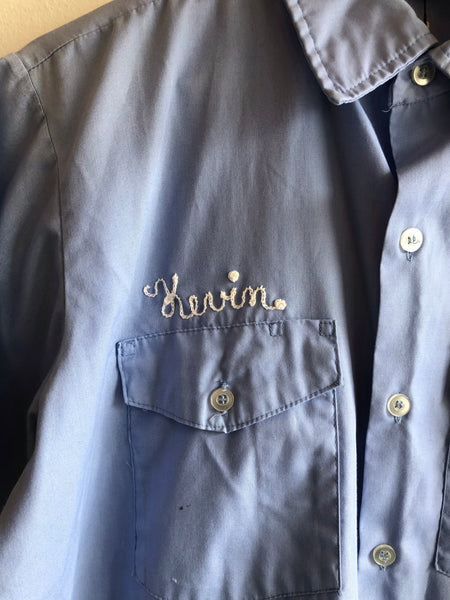Vintage 1960’s Embroidered Short-Sleeve Work Shirt