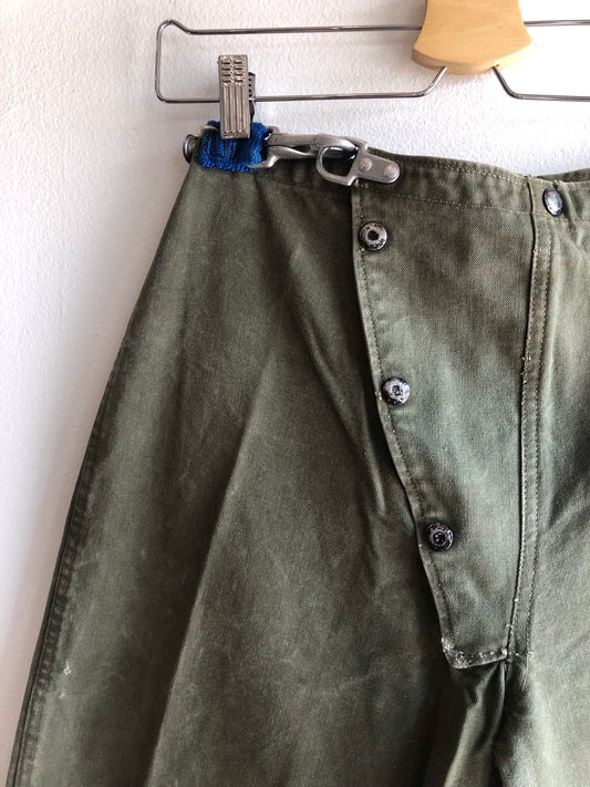 Vintage 1950’s Korean War Military Firefighter Hook-Clasp Pants - La Lovely Vintage 