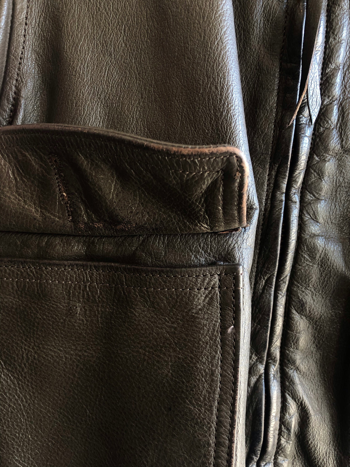 Vintage 1970s USN G-1 Leather Flight Jacket - La Lovely Vintage 