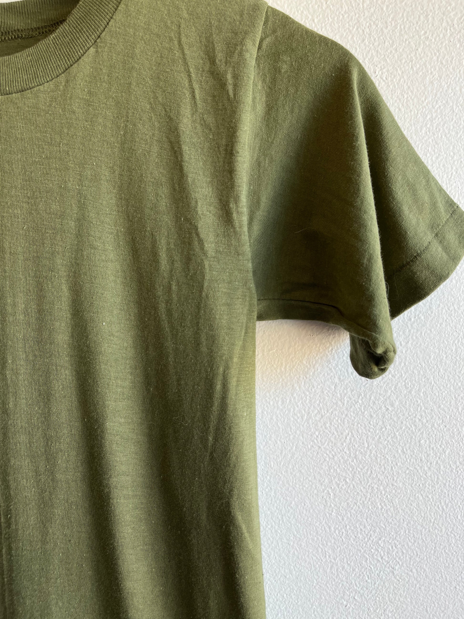 Vintage 1960’s Military Issue Green T-Shirt - La Lovely Vintage 