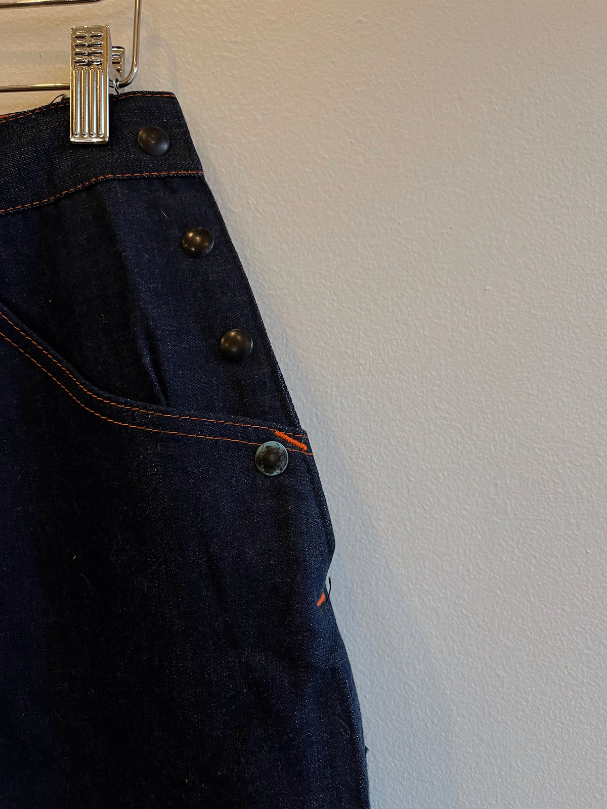 Vintage 1940’s “Tootles” Deadstock Side-Snap Denim Jeans - La Lovely Vintage 
