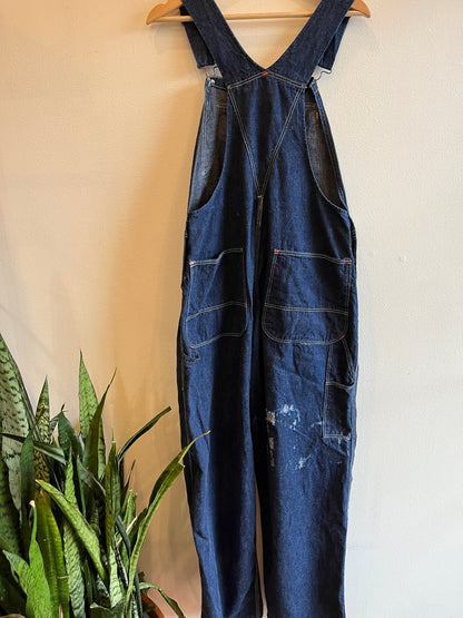 Vintage 1940/1950’s Blue Bell Darkwash Denim Overalls