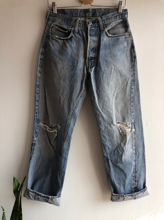 Vintage Levi’s 501 1980’s Selvedge Denim Jeans - La Lovely Vintage 