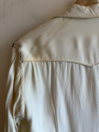 Vintage 1940’s Two-Tone Gabardine Western Pearl Snap Shirt
