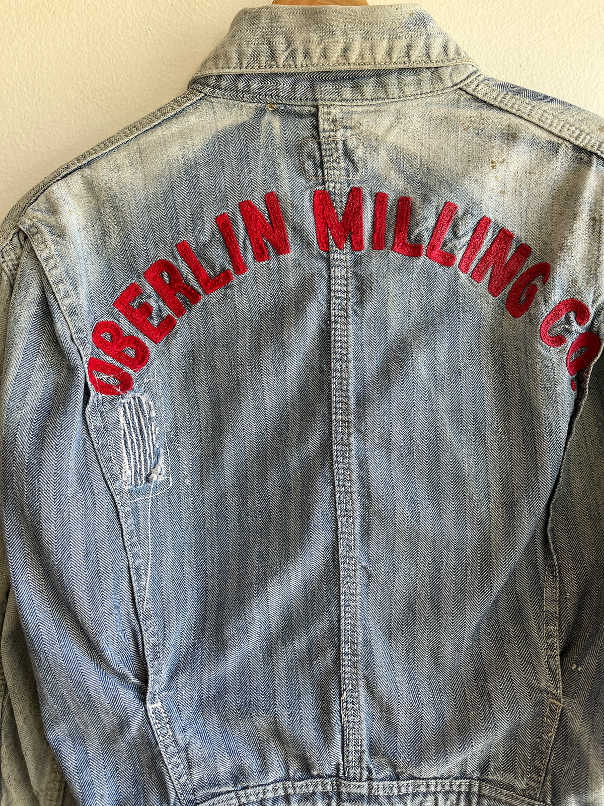 Vintage 1950’s Burlington Chainstitch Denim HBT Jacket