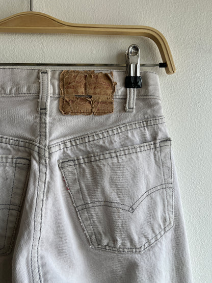 Vintage 1980’s Levi’s 501 Off-White Denim Jeans