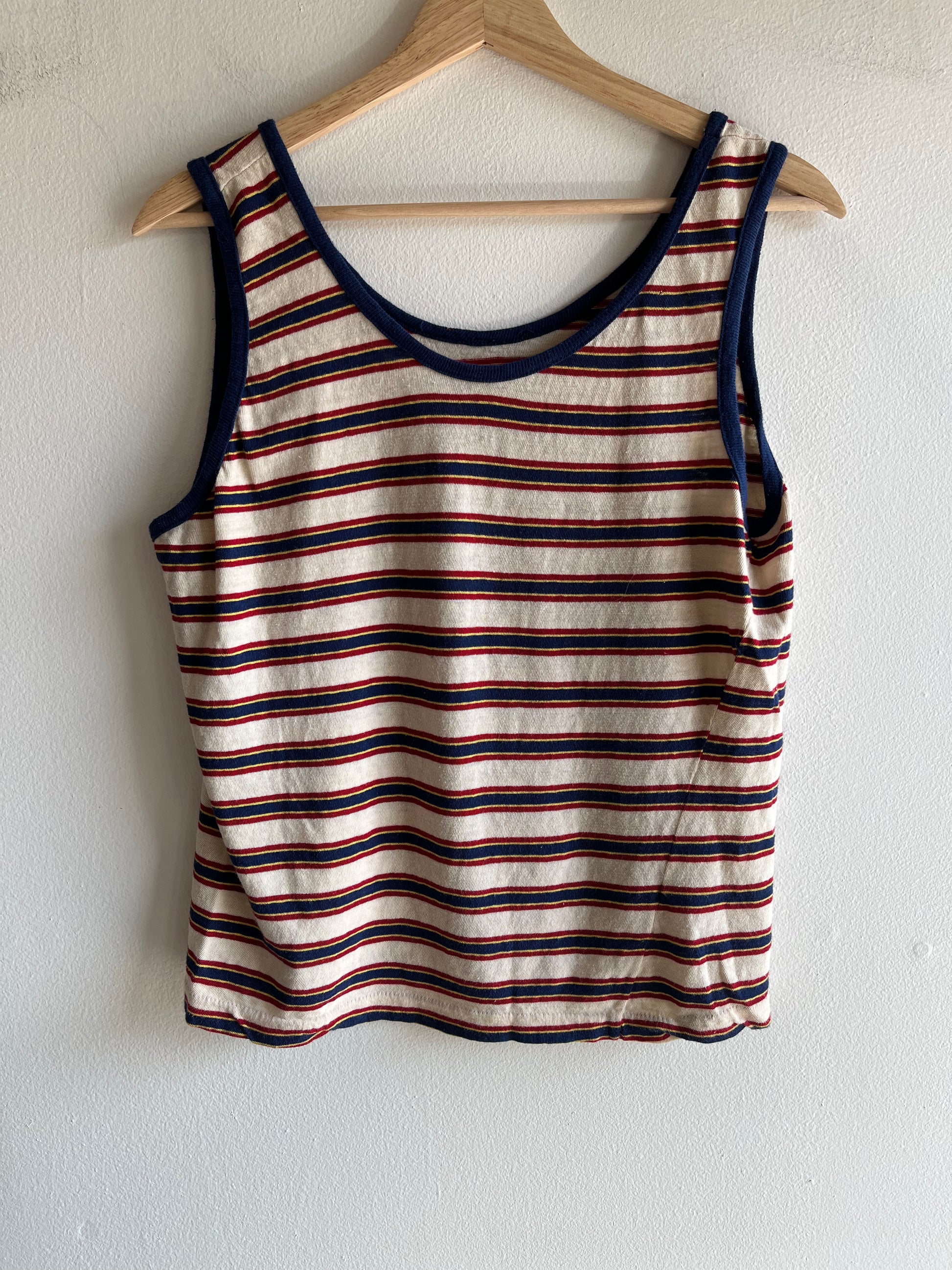 Vintage 1960’s Red and Blue Striped Tank top - La Lovely Vintage 