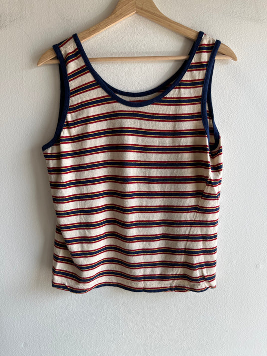 Vintage 1960’s Red and Blue Striped Tank top - La Lovely Vintage 