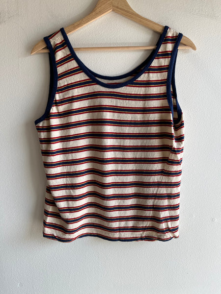 Vintage 1960’s Red and Blue Striped Tank top