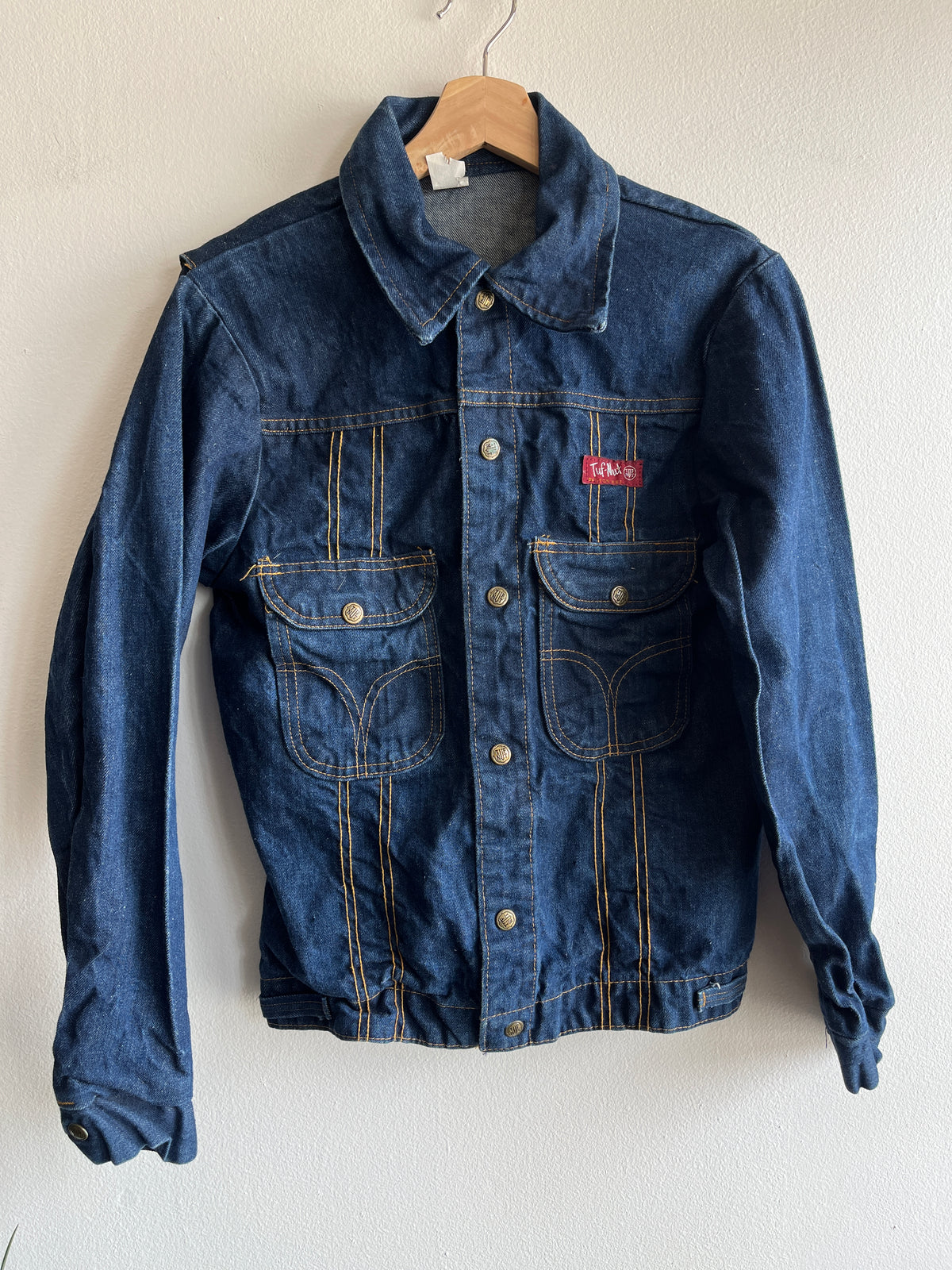 Vintage 1960’s Tuff Nut Dark Wash Denim Jacket