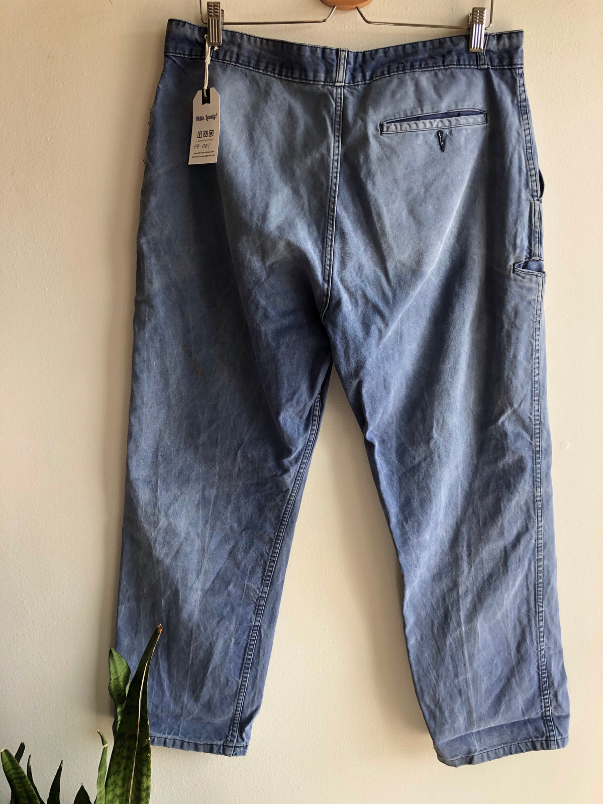 Vintage French Moleskin Work Pants - La Lovely Vintage 
