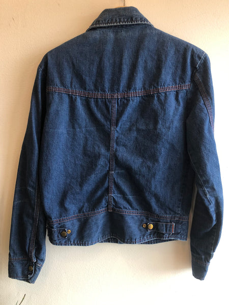 Vintage 1960’s Irregular Snap Front Denim Jacket