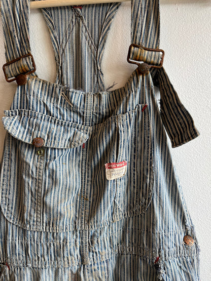Vintage 1950’s Big Mac Liberty Stripe Denim Overalls - La Lovely Vintage 