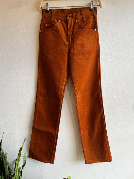 Vintage 1970’s Levi’s Deadstock Corduroy Pants - Orange - La Lovely Vintage 