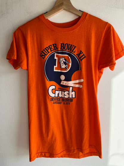 Vintage 1978 Denver Broncos “Orange Crush” Super Bowl T-Shirt - La Lovely Vintage 