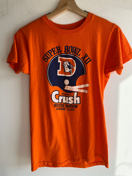 Vintage 1978 Denver Broncos “Orange Crush” Super Bowl T-Shirt - La Lovely Vintage 