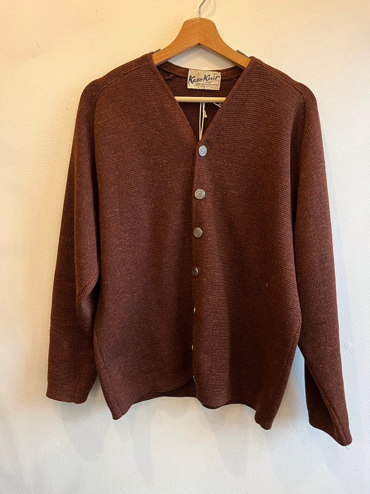Vintage 1960’s Burnt Orange Cardigan - La Lovely Vintage 