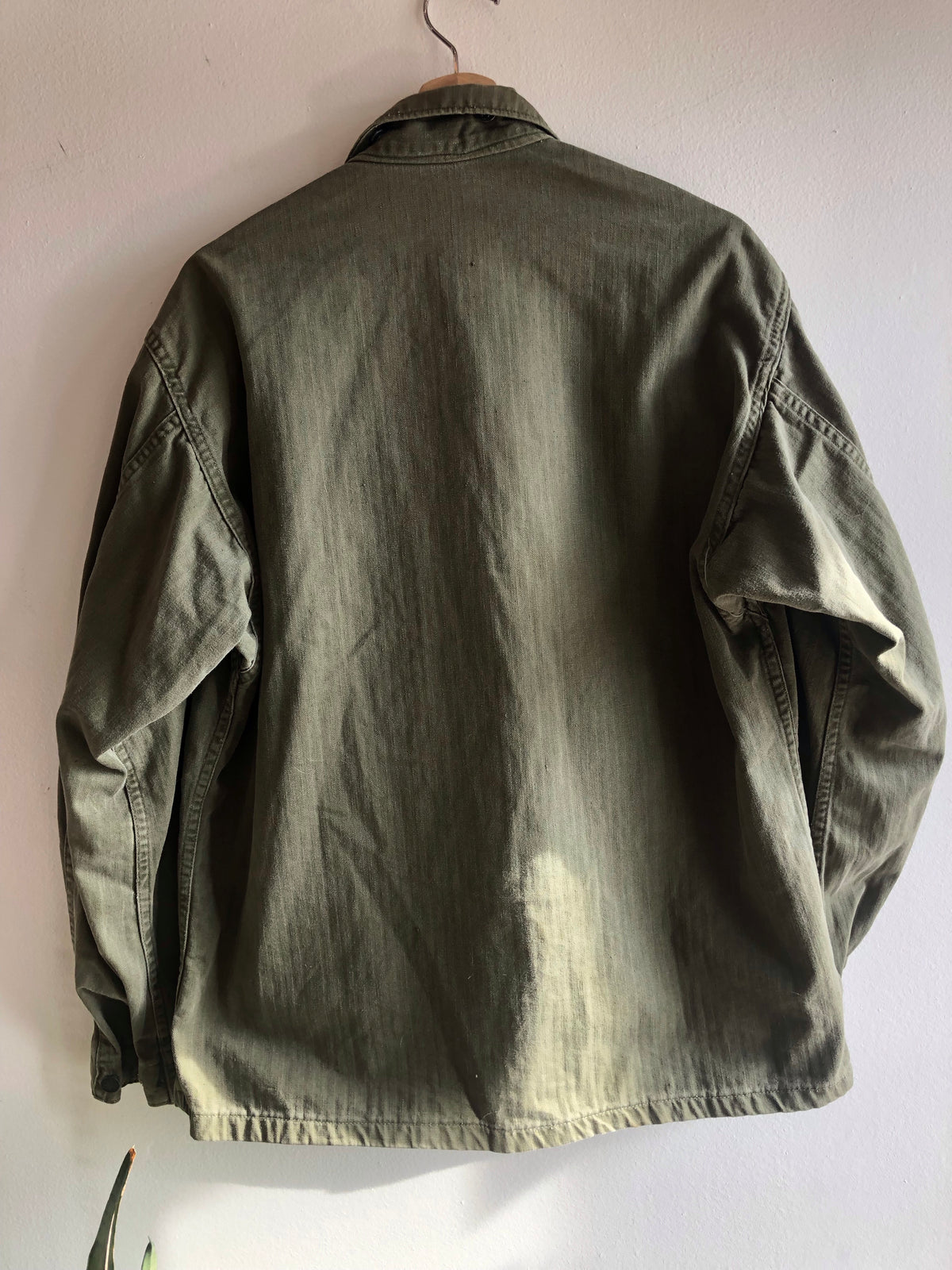 Vintage 1940’s World War II HBT 13-Star Fatigue Shirt Jacket - La Lovely Vintage 