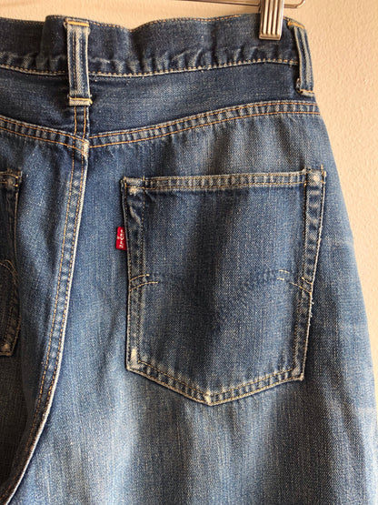 Vintage 1950’s Levi’s “Big E” 701 Hidden Rivet Selvedge Denim Jeans - La Lovely Vintage 