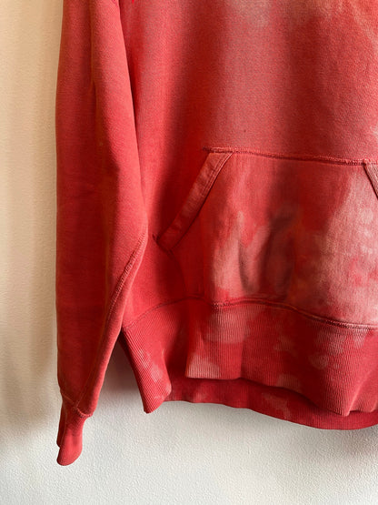 Vintage 1950’s Sunfaded Red Hooded Sweatshirt - La Lovely Vintage 