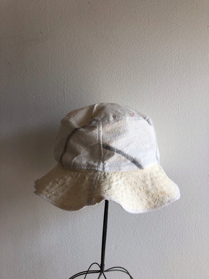 Vintage Feed Sack Custom DDV Bucket Hat - La Lovely Vintage 