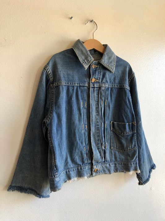 Vintage 1940/1950’s Headlight Type 1 Buckle-Back Denim Jacket - La Lovely Vintage 