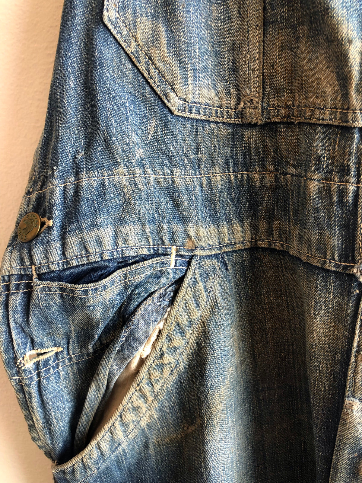 Vintage 1940/1950’s O’Bryan Bros “Duck Head” Denim Overalls - La Lovely Vintage 