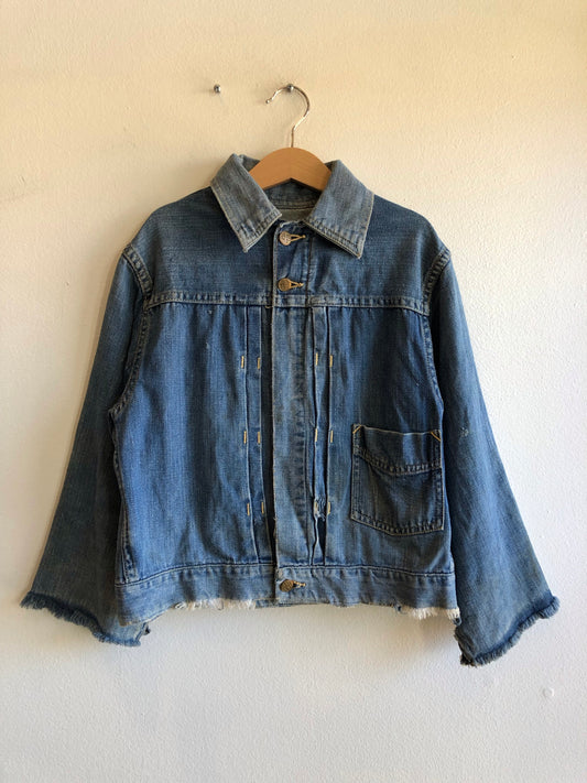 Vintage 1940/1950’s Headlight Type 1 Buckle-Back Denim Jacket - La Lovely Vintage 