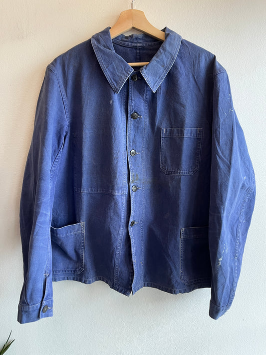 Vintage 1950/60’s “Le Tigre” French Indigo Chore Coat - La Lovely Vintage 