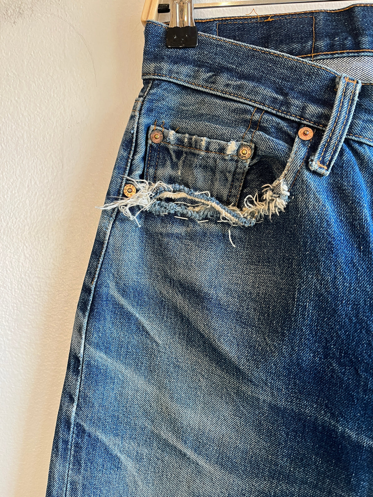 Vintage 1980’s Levi’s 501 “Big E Repro” Selvedge Denim Jeans