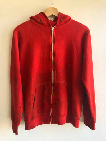 Vintage 1970’s Red Zip Up Sweater