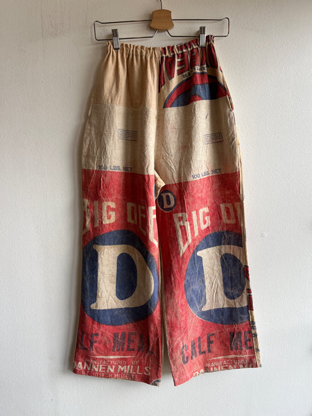 Double Down Vintage -  Adjustable Waist Feedsack Trousers