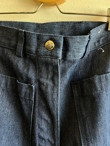 Vintage 1970's Seafarer Flared Denim Jeans