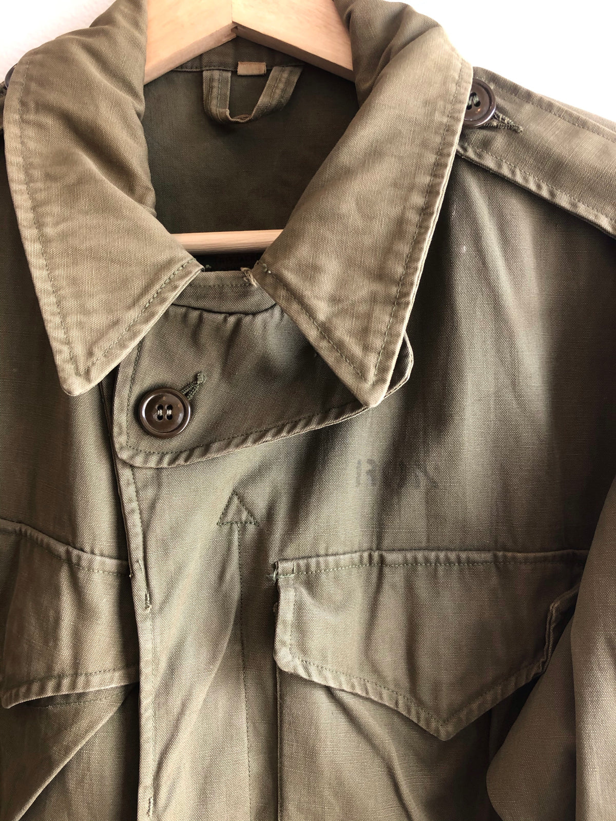 Vintage 1940’s M-43 Named/Stenciled Military Field Jacket - La Lovely Vintage 