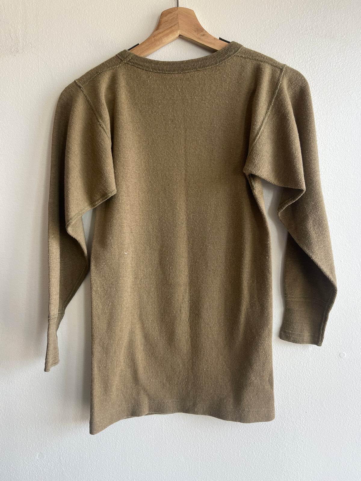 Vintage 1950’s Military Issue Olive Thermal Shirt - La Lovely Vintage 