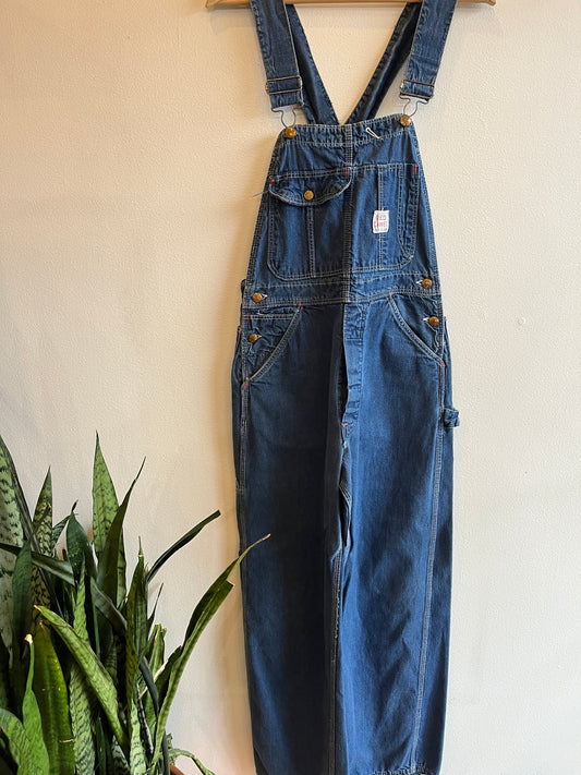 Vintage 1960’s Red Camel Denim Lowback Overalls