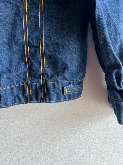 Vintage 1960’s Tuff Nut Dark Wash Denim Jacket
