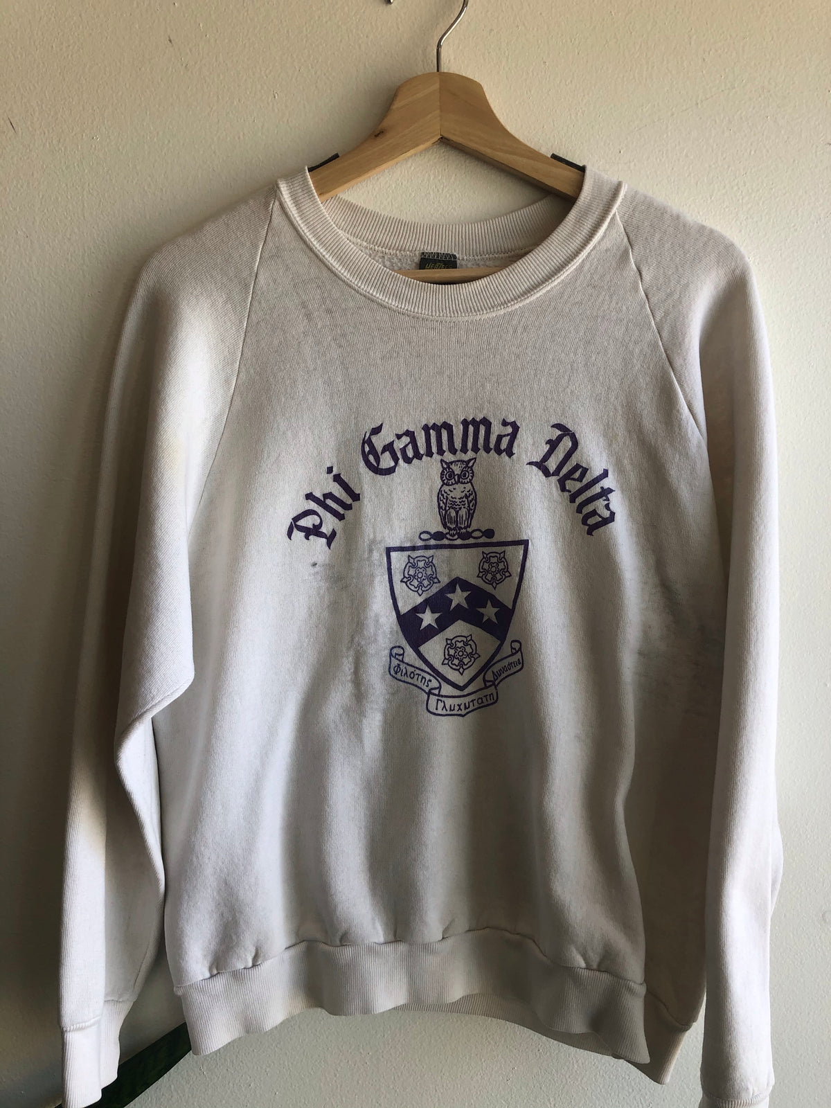 Vintage 1970’s Phi Delta Gamma Sweatshirt - La Lovely Vintage 