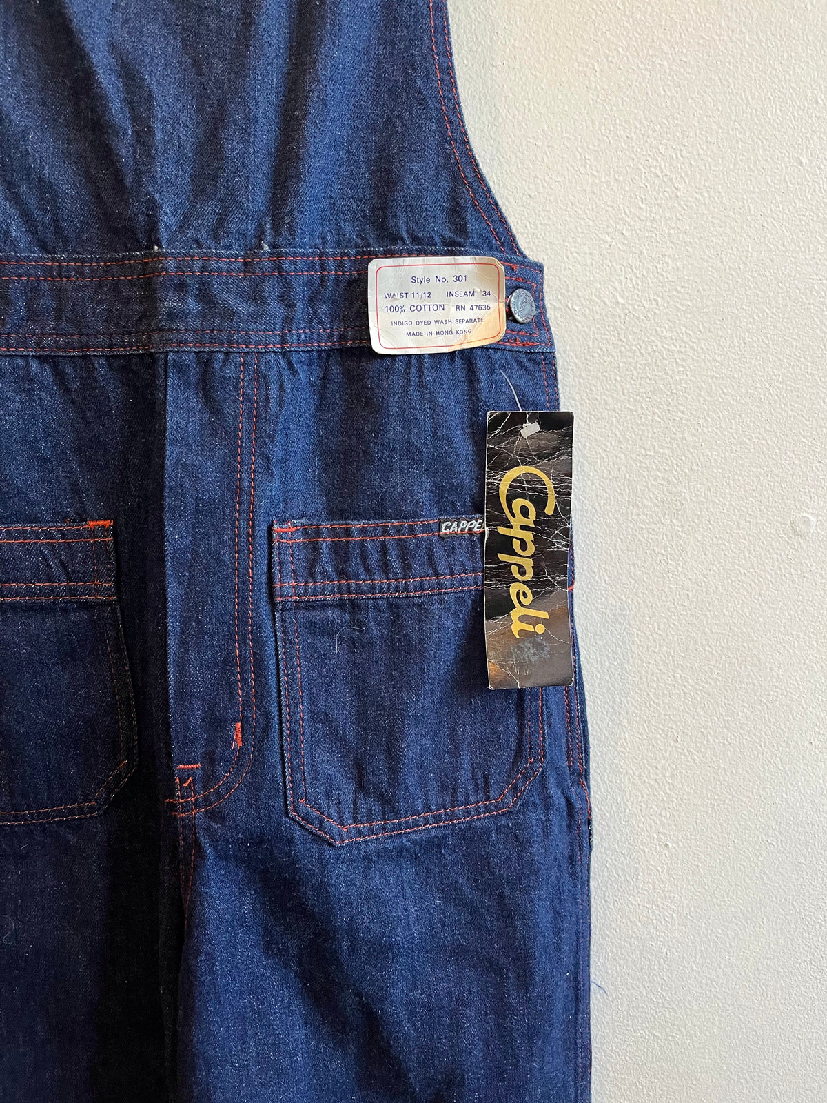 Vintage 1970’s Deadstock Cappeli Overalls