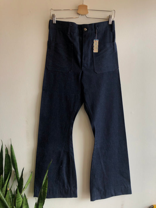 Vintage Deadstock 1970’s Seafarers Denim U.S. Navy Dungarees - La Lovely Vintage 