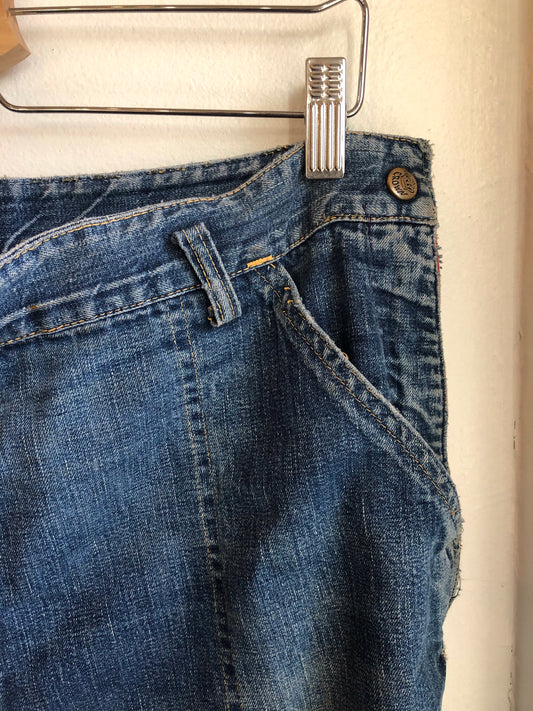 Vintage 1940/1950’s Crown Flannel-Lined Side Zip Jeans - La Lovely Vintage 